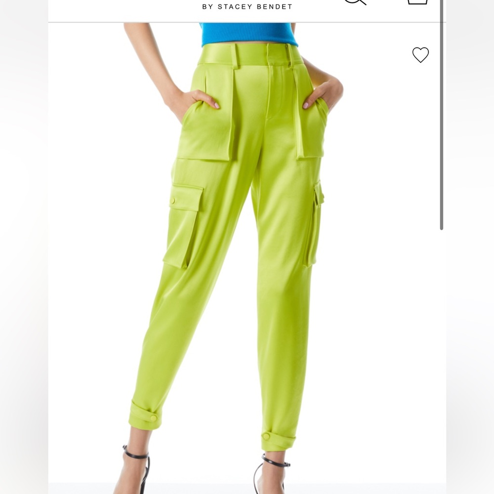 Alice + Olivia Hayes Citron Cargo Pants